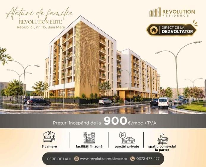 Apartament cu 3 camere decomandat în Hotvon