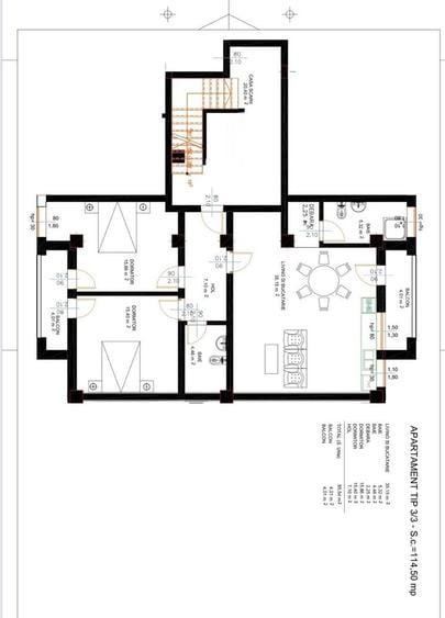 Apartament cu 2 camere decomandat în Central