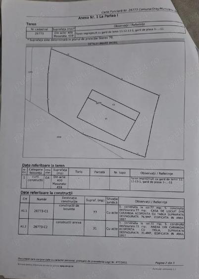Casă cu 3 camere cu Teren 450 Mp în Berca
