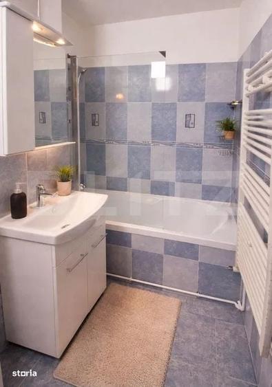 Apartament cu 2 camere semidecomandat, mobilat în Central