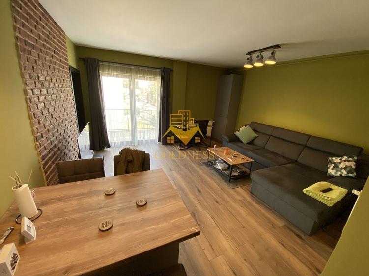 Apartament cu 2 camere semidecomandat, mobilat în Borhanci