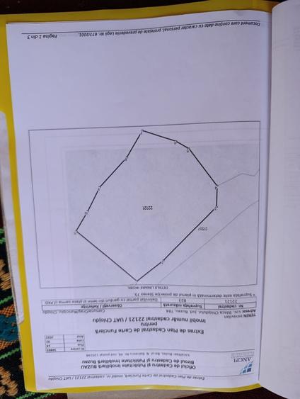 Teren de 823 mp, în Exterior Vest