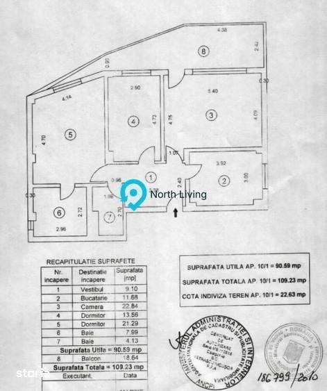 Apartament cu 3 camere decomandat în Aviatorilor