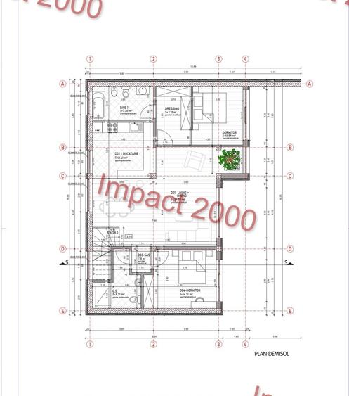 Apartament cu 3 camere decomandat în Est