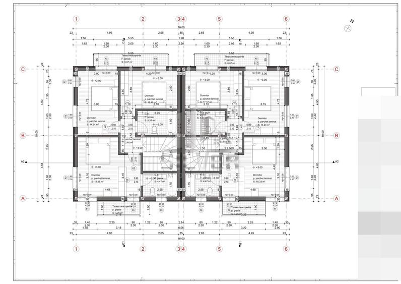 Duplex cu 5 camere cu Canalizare în Chinteni