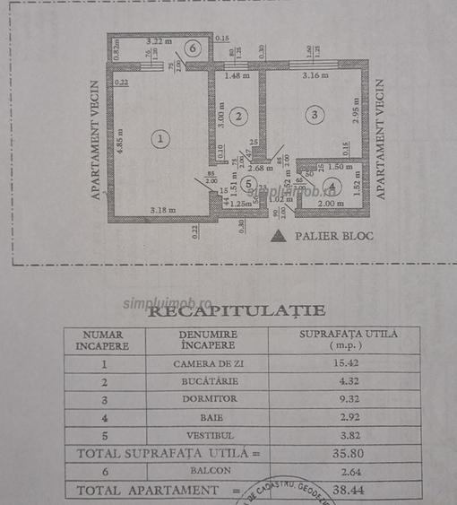 Brancoveanu 2 camere decomandat Huedin Sector 4 - 6