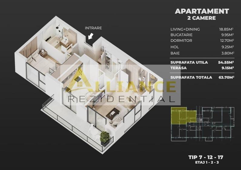 NOU 2 camere Popesti-Leordeni - 5
