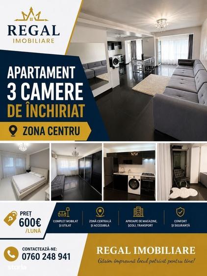 Apartament cu 3 camere în Unirii Centru