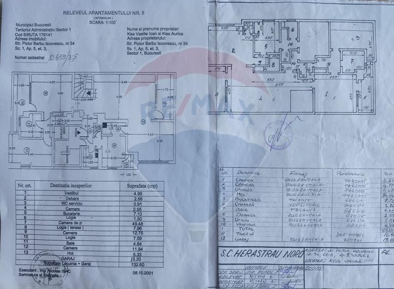 Apartament cu 4 camere circular, mobilat în Primăverii