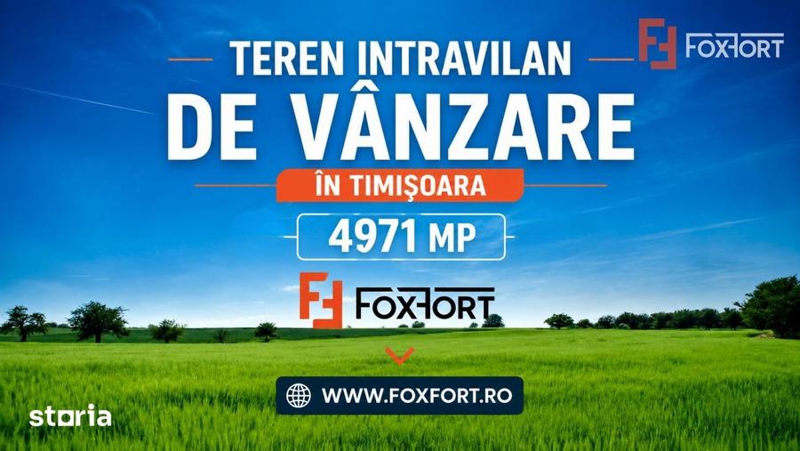 Teren intravilan 4971 mp, pretabil constructii, de vanzare in zona Lip - 1