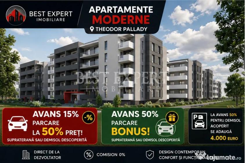 Apartament cu 2 camere decomandat în Theodor Pallady