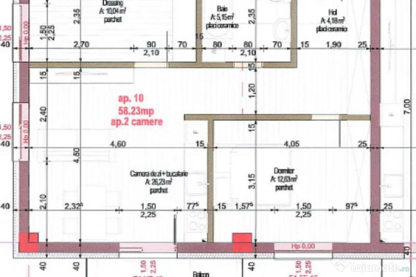 Apartament cu 2 camere decomandat în Calea Turzii
