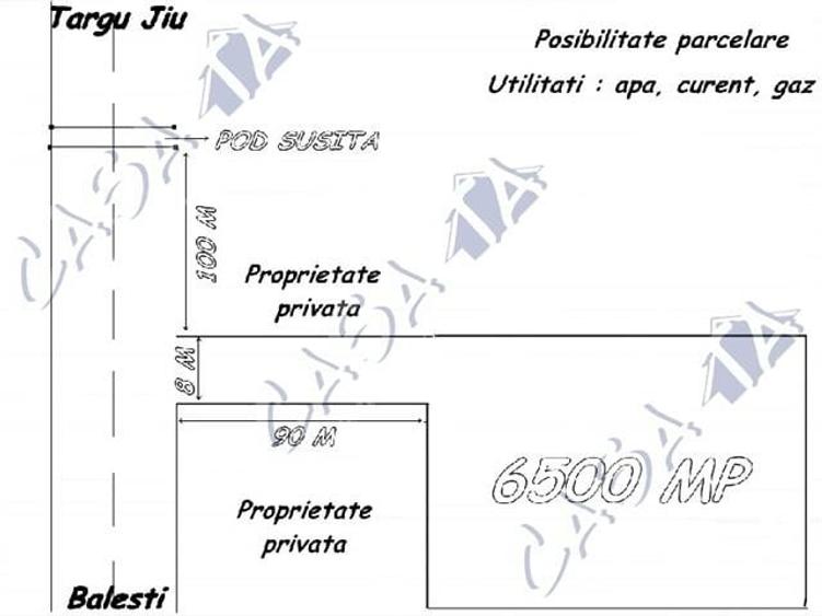 Teren Construcții intravilan de 491 mp, în Central