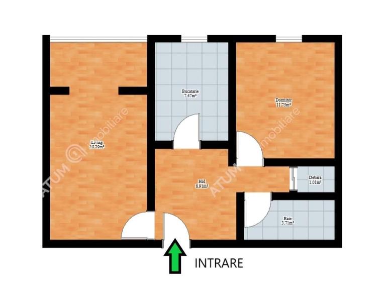 Apartament 2 camere decomandate si balcon in zona Mihai Viteazu Sibiu - 7