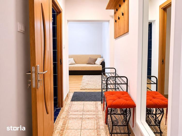 Apartament cu 2 camere nedecomandat, mobilat în Fratelia