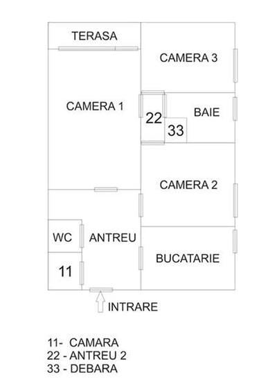 Apartament cu 3 camere circular în 7 Noiembrie
