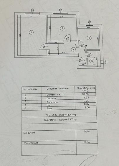 Apartament cu 2 camere în Podul de Fier