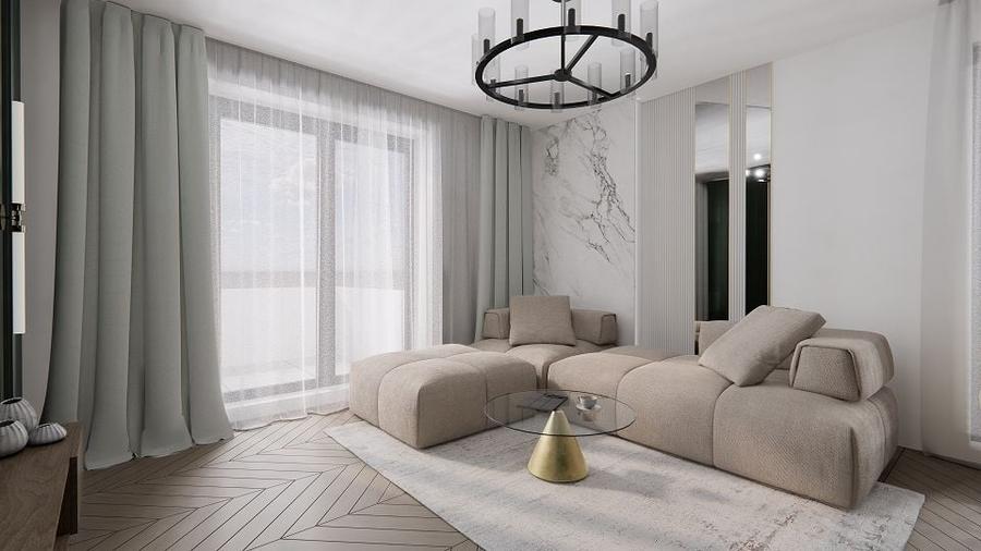Apartament cu 3 camere în Apărătorii Patriei