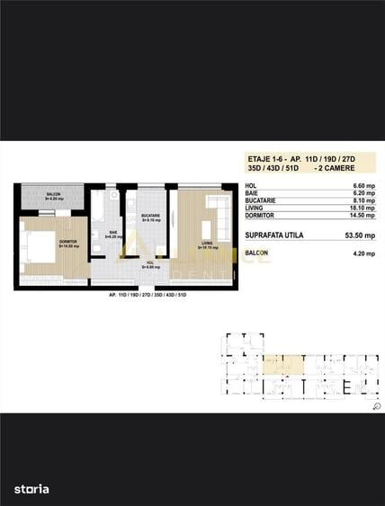 Apartament cu 2 camere decomandat în Apărătorii Patriei