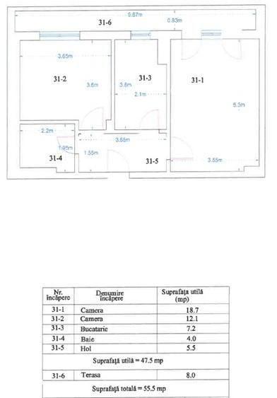 Apartament 2 Camere Lux | Unirii | Bloc 2021| Parcare - 15