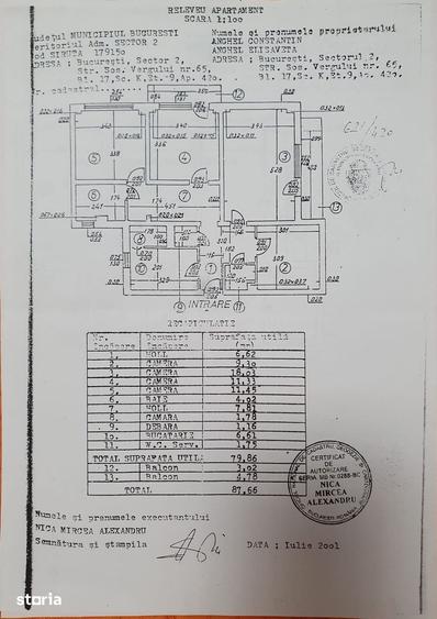 Apartament cu 4 camere decomandat în Pantelimon