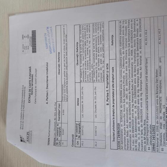 Casă individuală cu 2 camere cu Teren 3000 Mp în Chiuiești