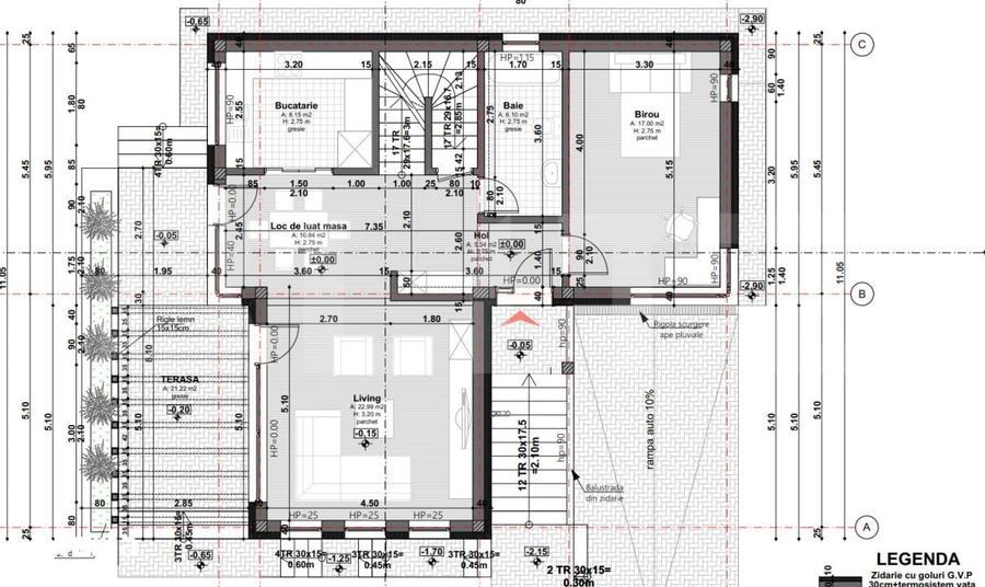 Casa moderna si luminoasa, cu spatii vitrate generoase, 610mp teren, 1 - 13