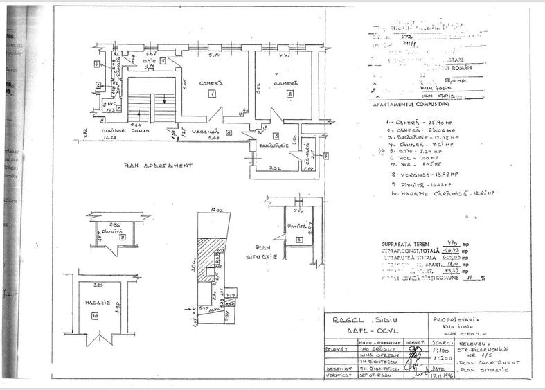 Apartament cu 4 camere în Central
