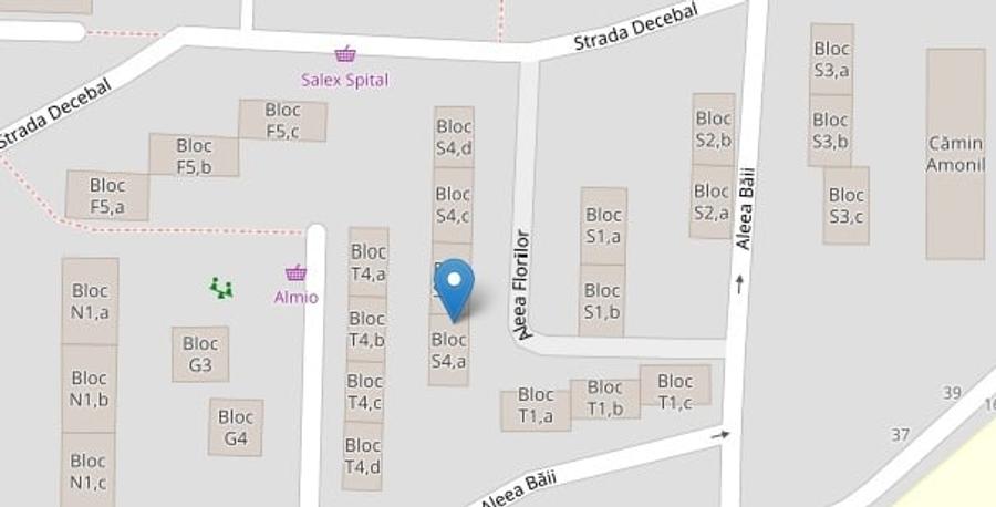 Apartament cu 2 camere semidecomandat în Central