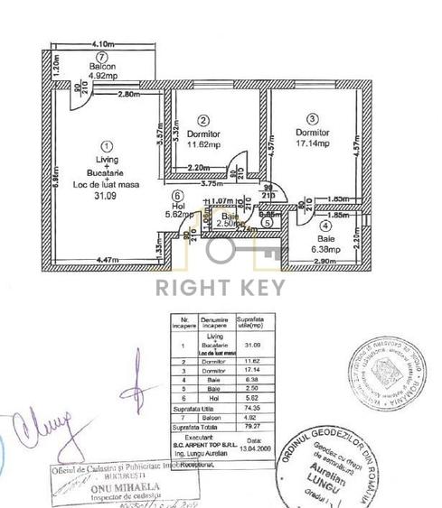 Apartament cu 3 camere decomandat, mobilat în Mărgeanului