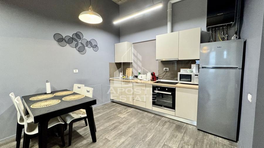 Apartament cu 2 camere semidecomandat, mobilat în Cetății