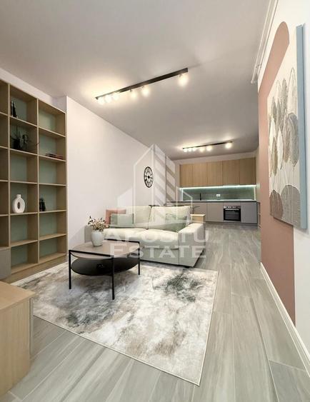 Apartament cu 2 camere semidecomandat, mobilat în Torontalului