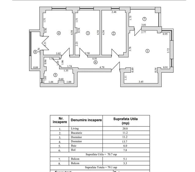 Ap 3 camere decomandat - 1