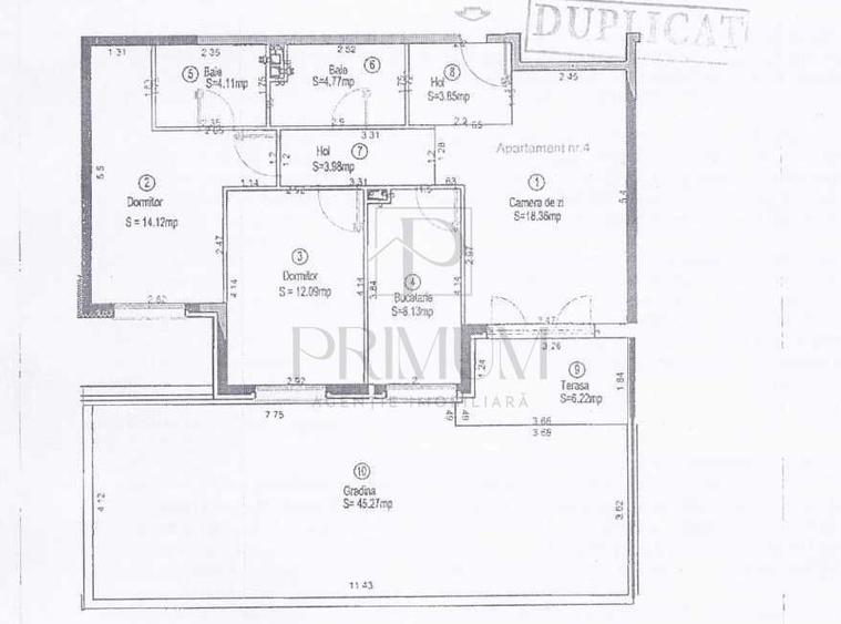 Apartament cu 3 camere decomandat, mobilat în Dumbrăvița