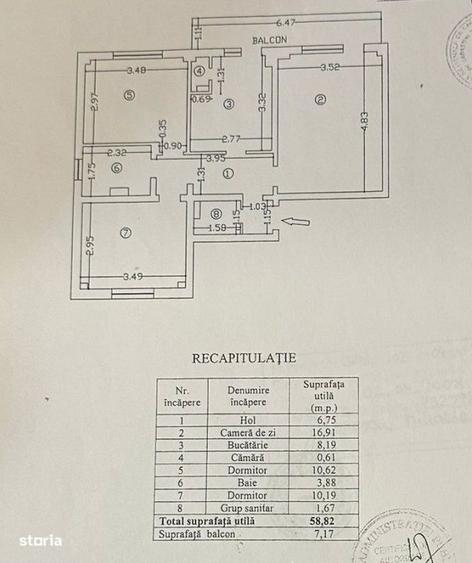 Apartament cu 3 camere decomandat în Ciupercenii Noi