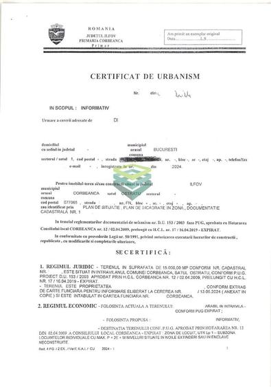 Teren Construcții intravilan de 15000 mp, în Ostratu