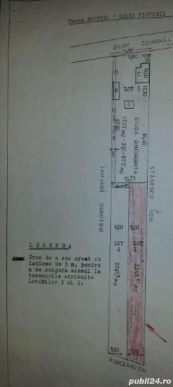 Teren de 2245 mp, în Goranu