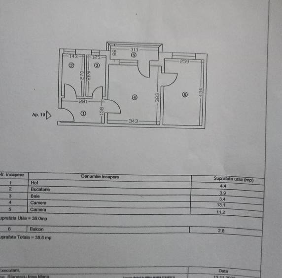 Apartament cu 2 camere semidecomandat în Tomis Nord