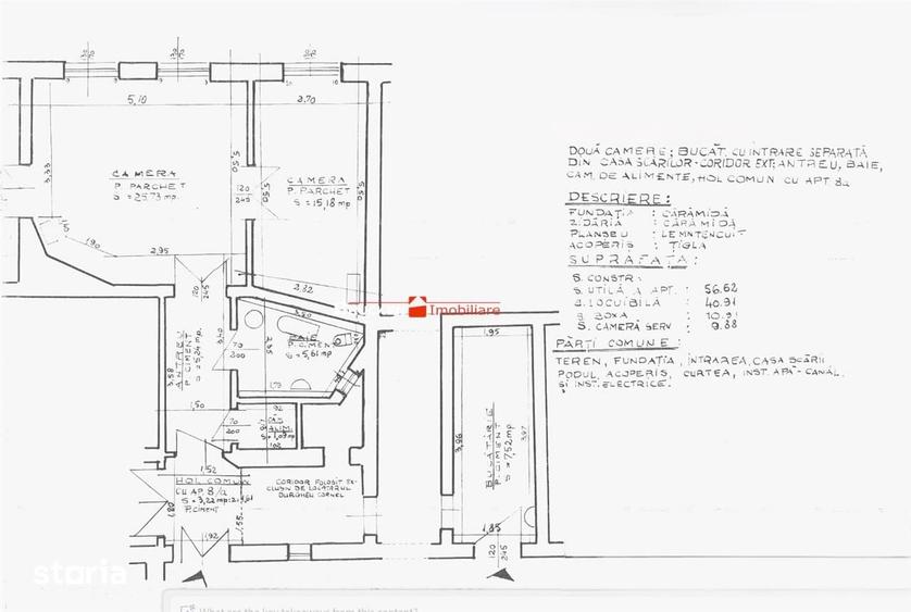 Apartament cu 2 camere în Ultracentral