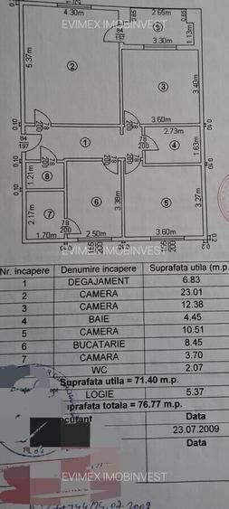 Apartament cu 3 camere decomandat în Iancului