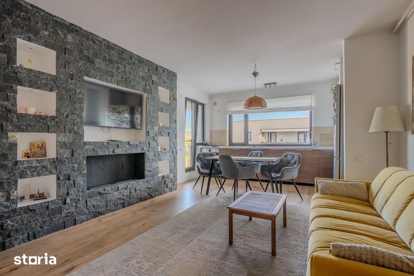 Apartament cu 2 camere, mobilat în Băneasa
