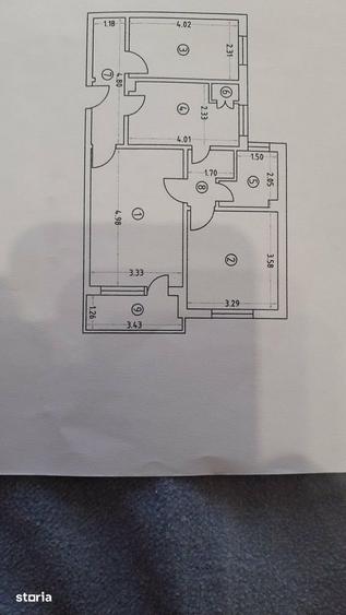 Apartament cu 3 camere decomandat în Tomis Nord