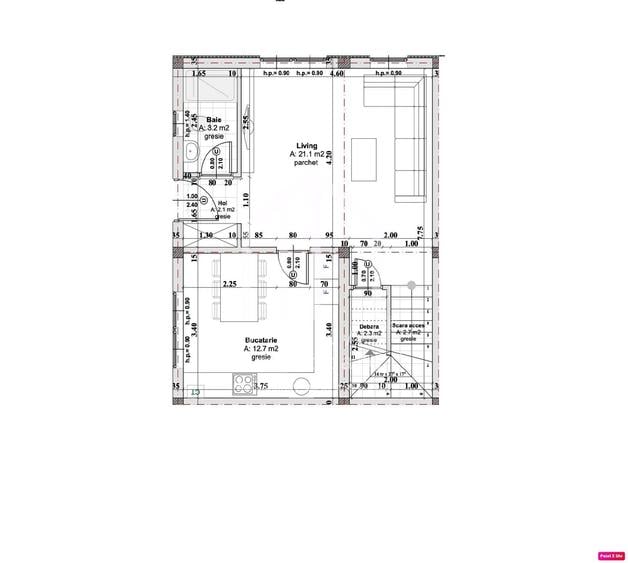 Casă cu 3 camere cu Teren 202 Mp în Șelimbăr