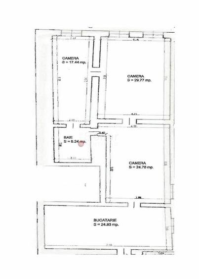 Apartament cu 3 camere, mobilat în Centrul Istoric