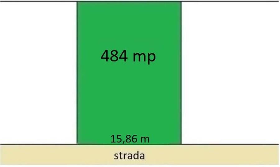 Teren Construcții intravilan de 484 mp, în Bucureștii Noi