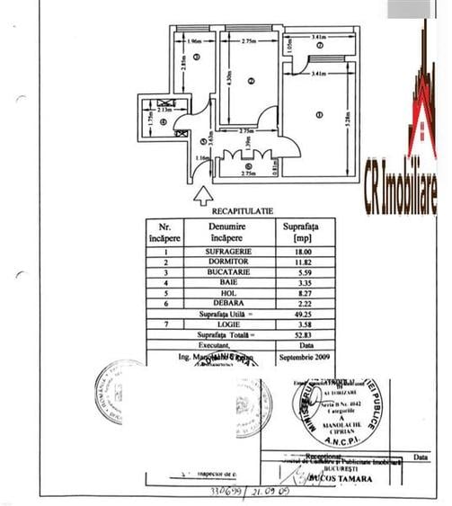 Apartament cu 2 camere decomandat în Nicolae Grigorescu