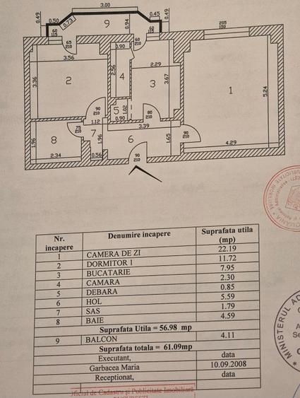 Apartament cu 2 camere decomandat, mobilat în Iancului