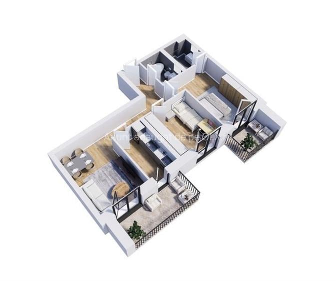 Cesionez apartament 3 camere, Estoria L3