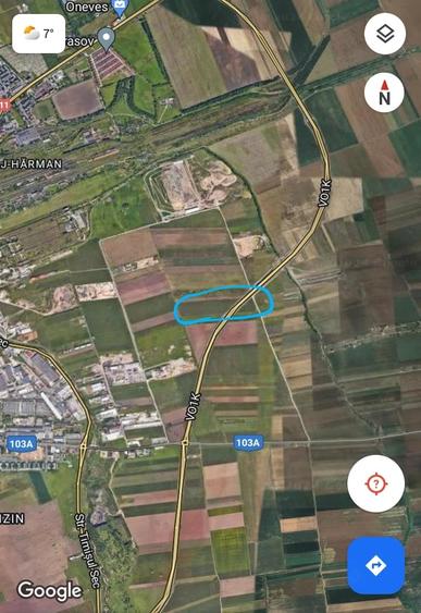 Teren de 2500 mp, în Central