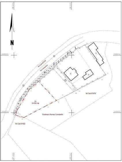 Teren Construcții intravilan de 538 mp, în Fântânele (Hemeiuș)